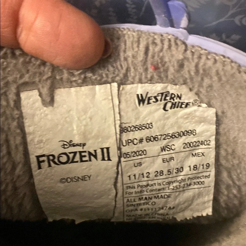 Disney Frozen II Kids Boots with Purple Accents